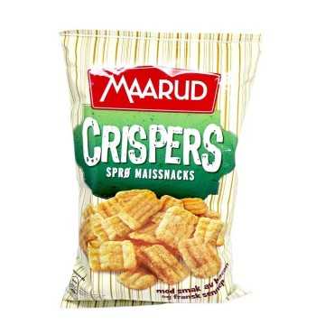 Maarud Crispers Maissnacks Bacon og Fransk Sennep / Bacon&French Mustard Corn Snacks 125g