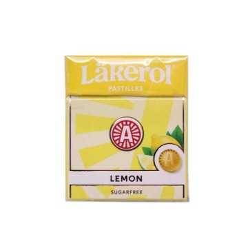 Läkerol Pastilles Lemon Sugarfree / Caramelos de Limón Sin Azúcar 25g