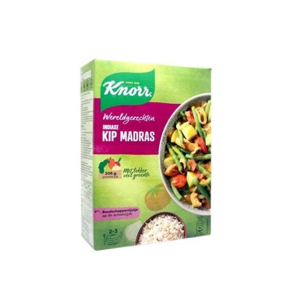Knorr Indiase Kip Madras / Preparado para Pollo Madras 250g Knorr Indiase Kip Madras / Preparado para Pollo Madras 250g