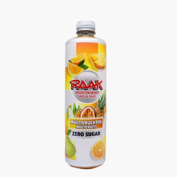 Raak Vruchtensiroop Multivruchten Zero Sugar / Sirope de Multifrutas Sin Azúcar 750ml Raak Vruchtensiroop Multivruchten Zero Sugar / Sirope de Multifrutas Sin Azúcar 750ml