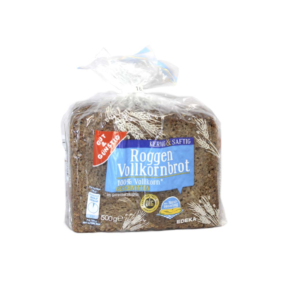 Gut&Günstig Roggenvollkornbrot Geschnitten / Pan de Centeno Integral Cortado 500g Gut&Günstig Roggenvollkornbrot Geschnitten / Pan de Centeno Integral Cortado 500g