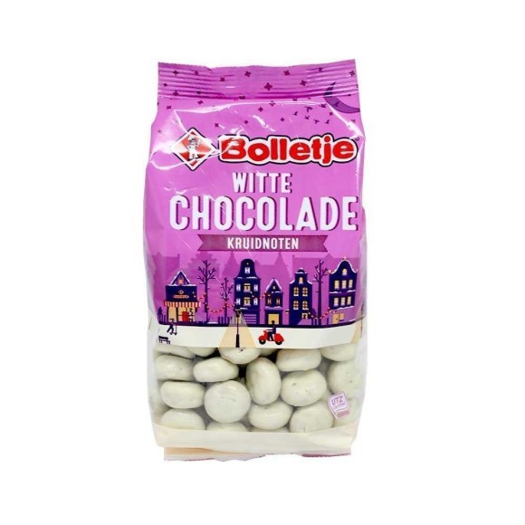 Bolletje Witte Chocolade Kruidnoten / White Chocolate Spiced Biscuits 310g Bolletje Witte Chocolade Kruidnoten / White Chocolate Spiced Biscuits 310g