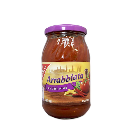 Gut&Günstig Arrabbiata mit Chili, Scharf / Arrabbiata Sauce 400ml Gut&Günstig Arrabbiata mit Chili, Scharf / Arrabbiata Sauce 400ml