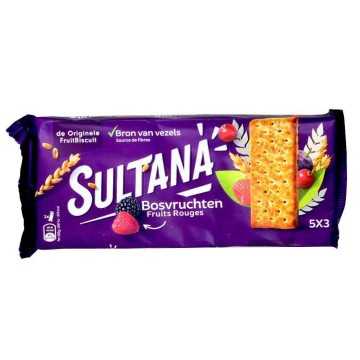 Sultana Fruitbiscuit Bosvruchten / Galletas Rellenas de Frutos Rojos 218g