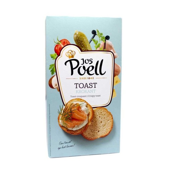Jos Poell Toast Krokant / Mini Tostadas Redondas 100g Jos Poell Toast Krokant / Mini Tostadas Redondas 100g