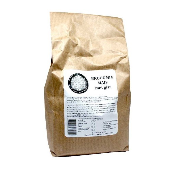 Boonacker Mais met Gist / Mezcla de Harina para Pan de Maíz 1Kg Boonacker Mais met Gist / Mezcla de Harina para Pan de Maíz 1Kg
