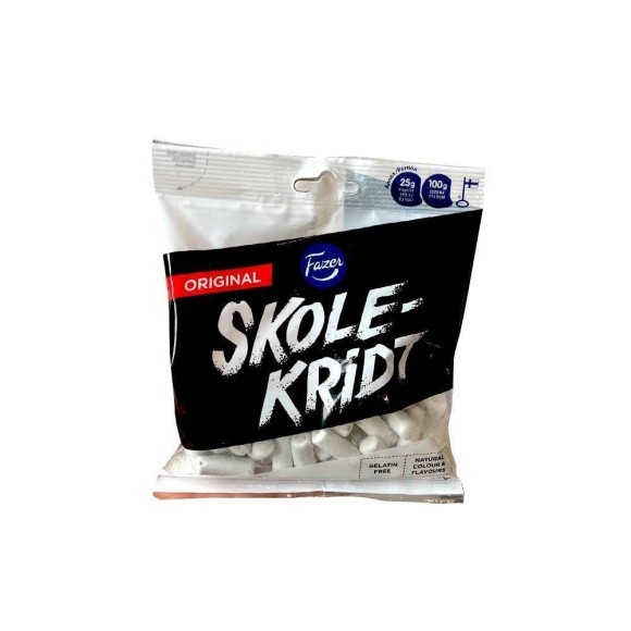 Fazer Original Skolekridt / Grageas Rellenas de Regaliz 140g Fazer Original Skolekridt / Grageas Rellenas de Regaliz 140g