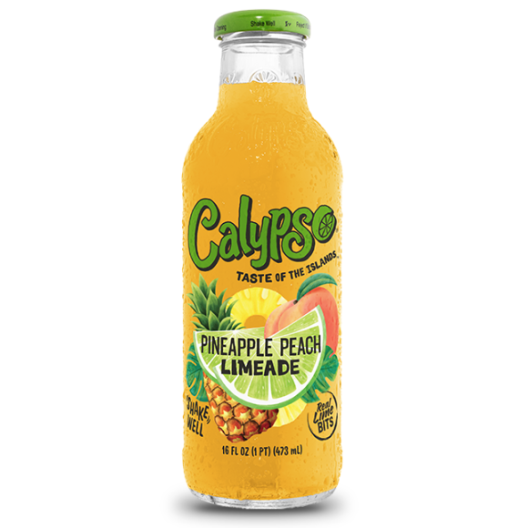 Calypso Pinneaple Peach Limeade / Limonada Piña y Melocotón 473ml Calypso Pinneaple Peach Limeade / Limonada Piña y Melocotón 473ml