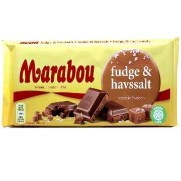 Marabou Fudge&Havssalt 185g / Chocolate Fudge & Sea Salt