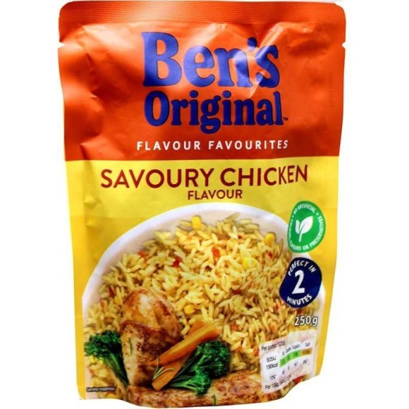 Ben's Express Chicken Flavoured Rice 250g Ben's Express Chicken Flavoured Rice 250g