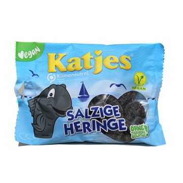Katjes Salzige Heringe / Peces de Regaliz Salado 175g