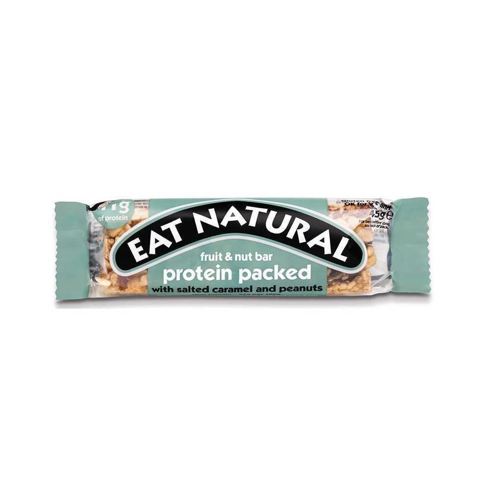 Eat Natural protein packed with salted caramel and peanuts Bar / Barrita Cereales, Cacahuetes y Caramelo Salado 45g