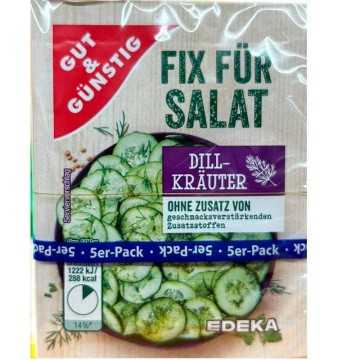 Gut&Günstig Fix Für Salat Dill-Kräuter x5/ Salad Seasoning Dill&Herbs