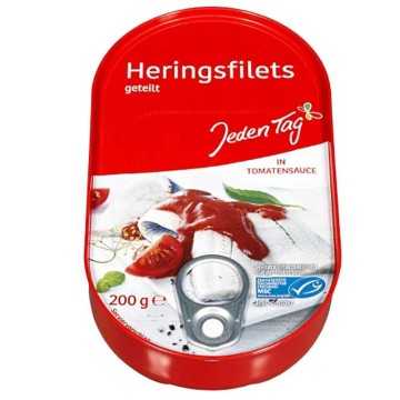 JT Heringsfilets in Tomaten Sauce / Herrings in Tomato Sauce 200g