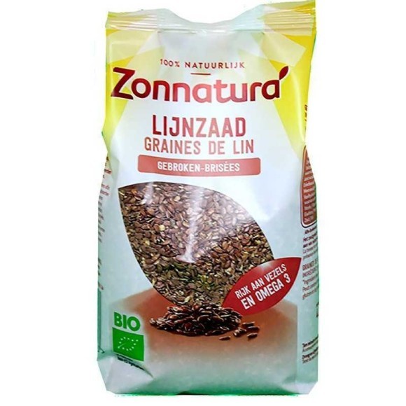 Zonnatura Lijnzaad Gebroken 400g / Semillas de Lino quebradas Zonnatura Lijnzaad Gebroken 400g / Semillas de Lino quebradas