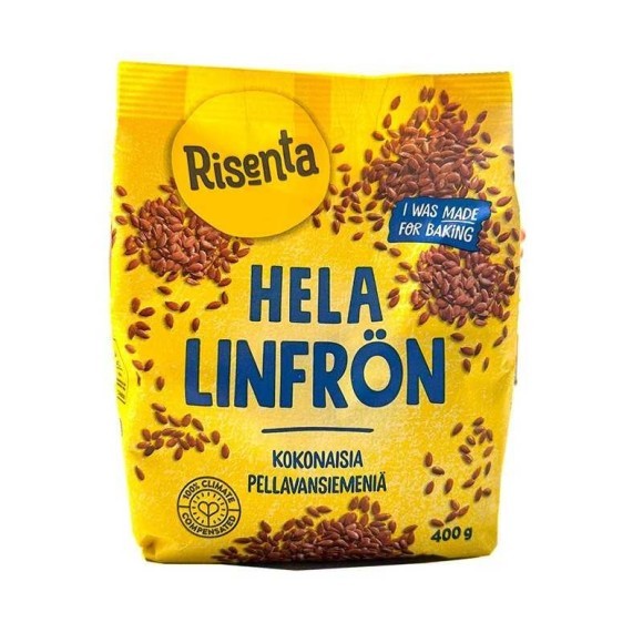 Risenta Hela Linfrön / Whole flax seeds 400g Risenta Hela Linfrön / Whole flax seeds 400g