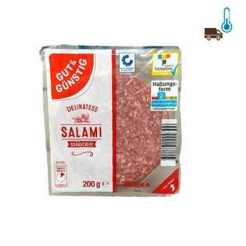 Gut&Günstig Delikatess Salami Gräuchert 200g/ Sliced Salami
