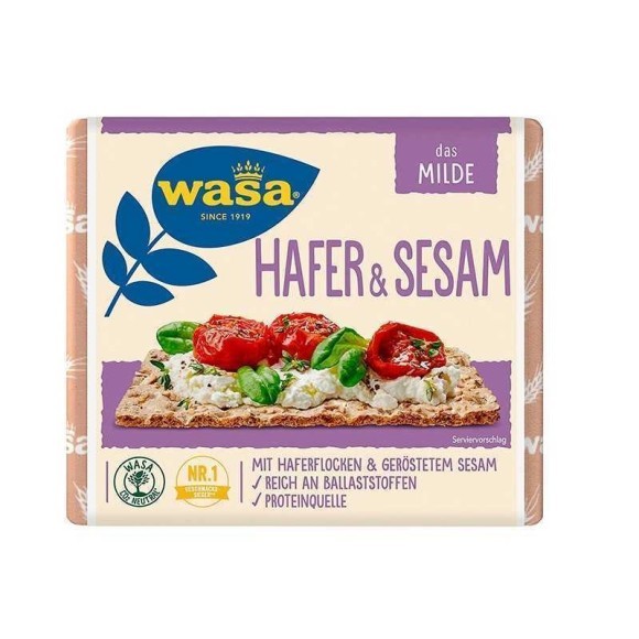 Wasa Hafer & Sesam 230g / Oatmeal and Sesame Bread Wasa Hafer & Sesam 230g / Oatmeal and Sesame Bread