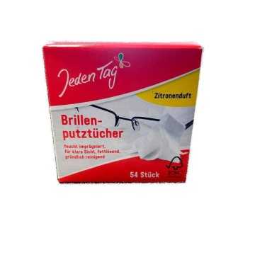 Gut&Günstig Brillen Putztücher Streifenfrei / Cleaning Glasses Wipes x54