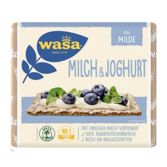 Wasa Milch&Joghurt / Pan de Centeno a Base de Leche 230g Wasa Milch&Joghurt / Pan de Centeno a Base de Leche 230g
