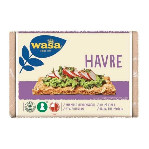 Wasa Knäckebröd Havre / Pan Integral de Avena 260g Wasa Knäckebröd Havre / Pan Integral de Avena 260g