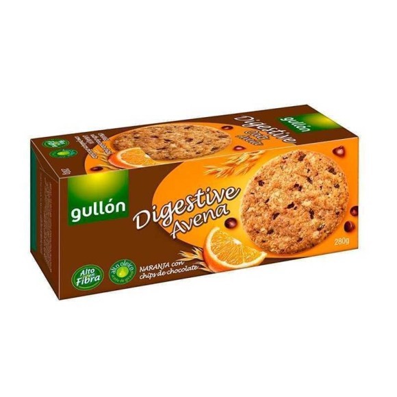 Gullón Digestive Avena, Chocolate y Naranja 280g Gullón Digestive Avena, Chocolate y Naranja 280g