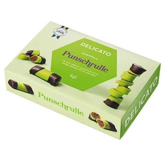 Delicato Punschrulle x6/ Marzipan Sweets Delicato Punschrulle x6/ Marzipan Sweets