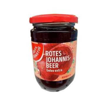 Gut&Günstig Rotes Johannisbeer Gelee Extra 450g/ Red Currant Jelly