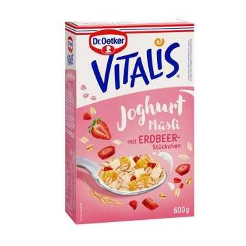 Dr.Oetker Vitalis Joghurt Müsli Erdbeer / Muesli con Yogurt y Fresa 600g