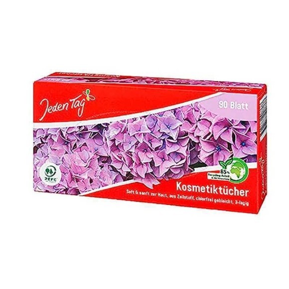 Jeden Tag Kosmetiktücher 3 lagig / Pañuelos 3 Capas x90 Jeden Tag Kosmetiktücher 3 lagig / Pañuelos 3 Capas x90