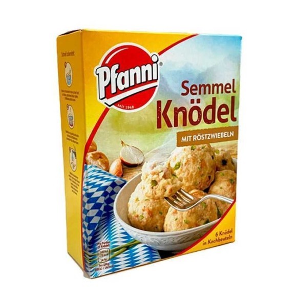 Pfanni Semmel Knödel Mit Röstzwiebeln / Albóndigas de Patata con Cebolla Frita 6u Pfanni Semmel Knödel Mit Röstzwiebeln / Albóndigas de Patata con Cebolla Frita 6u