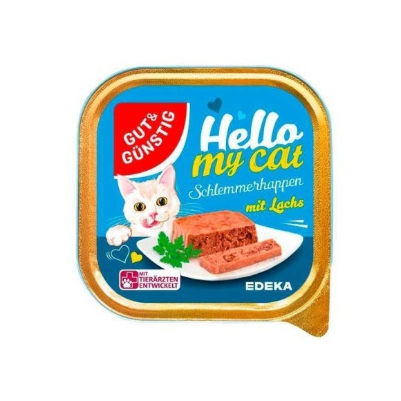 Gut&Günstig Schlemmer Happen mit Lachs / Cat Food Salmon 100g Gut&Günstig Schlemmer Happen mit Lachs / Cat Food Salmon 100g