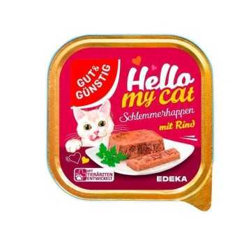 Gut&Günstig Schlemmer Happen Rind / Cat Food Beef 100g