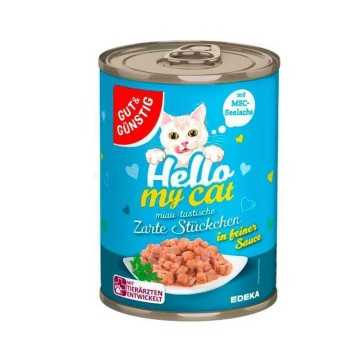Gut&Günstig Zarte Stückchen Mit Seelachs in Soße / Cat Food Cod 415g