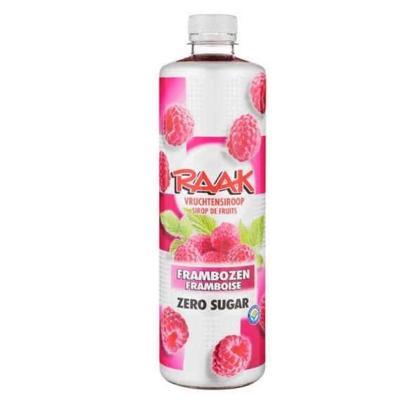 Raak Frambozen Vruchtensiroop Zero Sugar / Concentrado Frambuesa Cero Azúcares 75cl Raak Frambozen Vruchtensiroop Zero Sugar / Concentrado Frambuesa Cero Azúcares 75cl