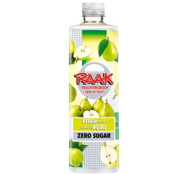 Raak Peren Vruchtensiroop Zero Sugar / Concentrado de Pera Cero Azúcares 75cl Raak Peren Vruchtensiroop Zero Sugar / Concentrado de Pera Cero Azúcares 75cl