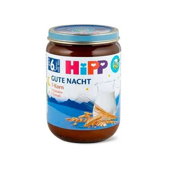 Hipp Babybrei Gute Nacht Grießbrei Pur / Papilla Buenas Noches 7 Cereales 190g Hipp Babybrei Gute Nacht Grießbrei Pur / Papilla Buenas Noches 7 Cereales 190g