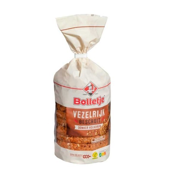 Bolletje Boeren Beschuit Donker Volkoren / Tostadas Integrales 160g Bolletje Boeren Beschuit Donker Volkoren / Tostadas Integrales 160g