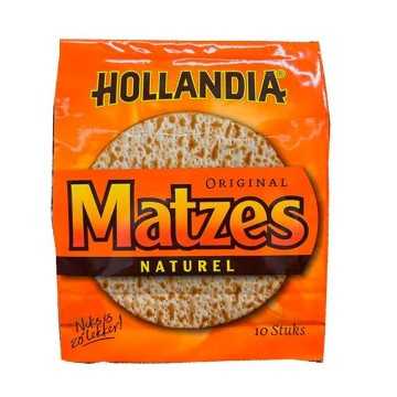 Hollandia Matze Crackers Naturel 100g / Galletas Matze