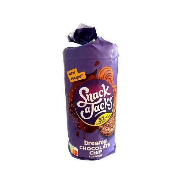 Snack a Jacks Chocolate Chip / Snack Tortitas sabor Chocolate 166g Snack a Jacks Chocolate Chip / Snack Tortitas sabor Chocolate 166g