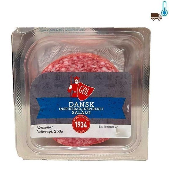 Gøl Danskinspirerad Salami Skivad / Salami Inspiración Danés 250g Gøl Danskinspirerad Salami Skivad / Salami Inspiración Danés 250g