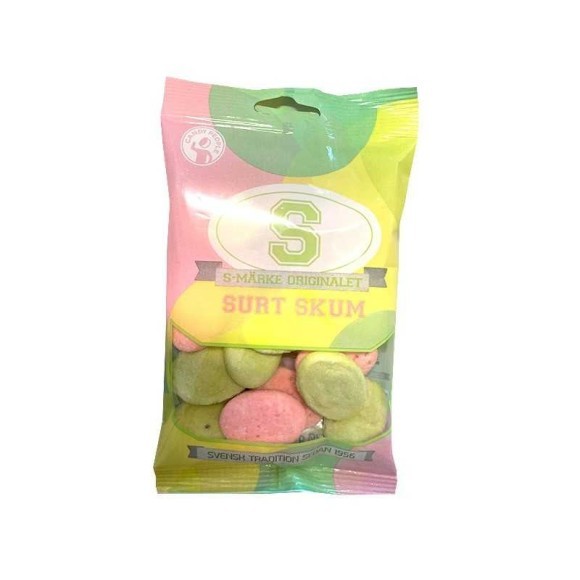 Candy People S-Märke Surt Skum / Golosinas Dulce Agrio 70g Candy People S-Märke Surt Skum / Golosinas Dulce Agrio 70g