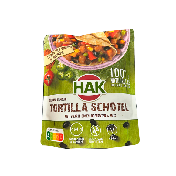 HAK Tortilla Schotel 550g/ Beans with Herbs and Vegetables HAK Tortilla Schotel 550g/ Beans with Herbs and Vegetables