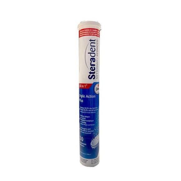 Steradent Triple Action Plus / Denture Cleaner x30