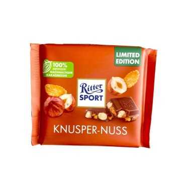 Ritter Sport Knusper Nuss / Chocolate con Leche y Avellanas 100g