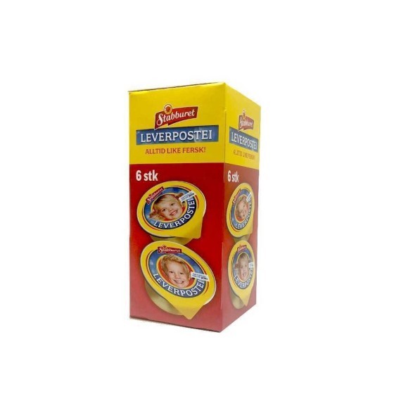 Stabburet Leverpostei / Norwegian Pate 6x22g Stabburet Leverpostei / Norwegian Pate 6x22g