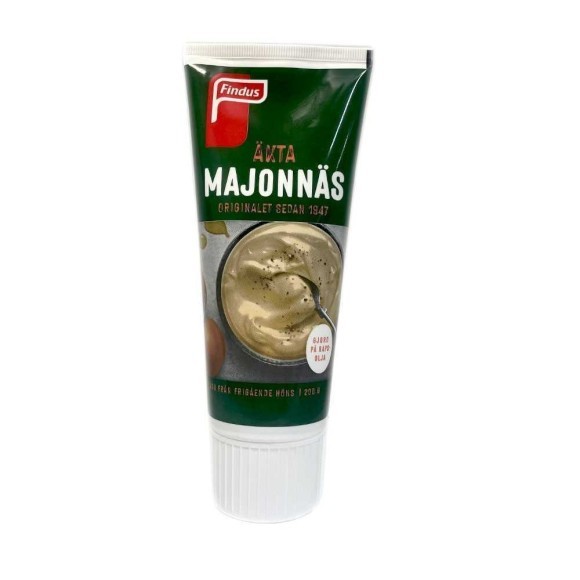 Findus Äkta Majonnäs / Swedish Mayonnaise 200g Findus Äkta Majonnäs / Swedish Mayonnaise 200g