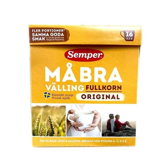 Semper MåBra Välling Fullkorn Original 510g / Gachas Integral para Adultos 510g Semper MåBra Välling Fullkorn Original 510g / Gachas Integral para Adultos 510g