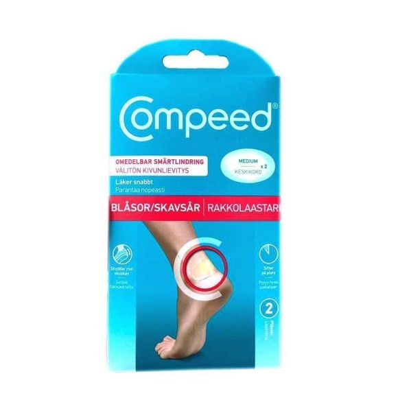 Compeed Blåsor-Skavsår Medium Plåster / Tiritas para Ampollas x2 Compeed Blåsor-Skavsår Medium Plåster / Tiritas para Ampollas x2