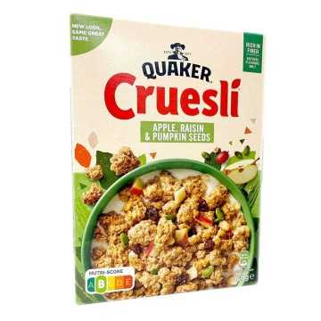 Quaker Cruesli Apple, Raisin & Pumpkin Seeds 450g / Oatmeal with Apple, Raisin & Pumpkin Seeds
